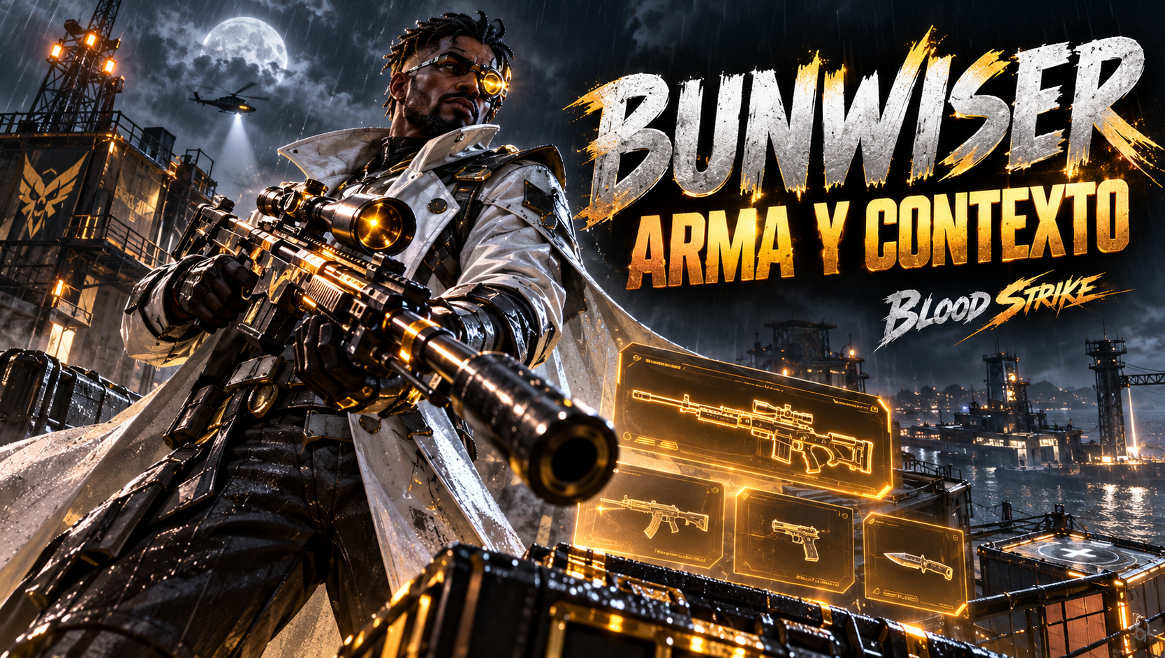 Ilustración editorial para Bunwiser y Blood Strike: mira el contexto de sus armas antes de copiar la clase
