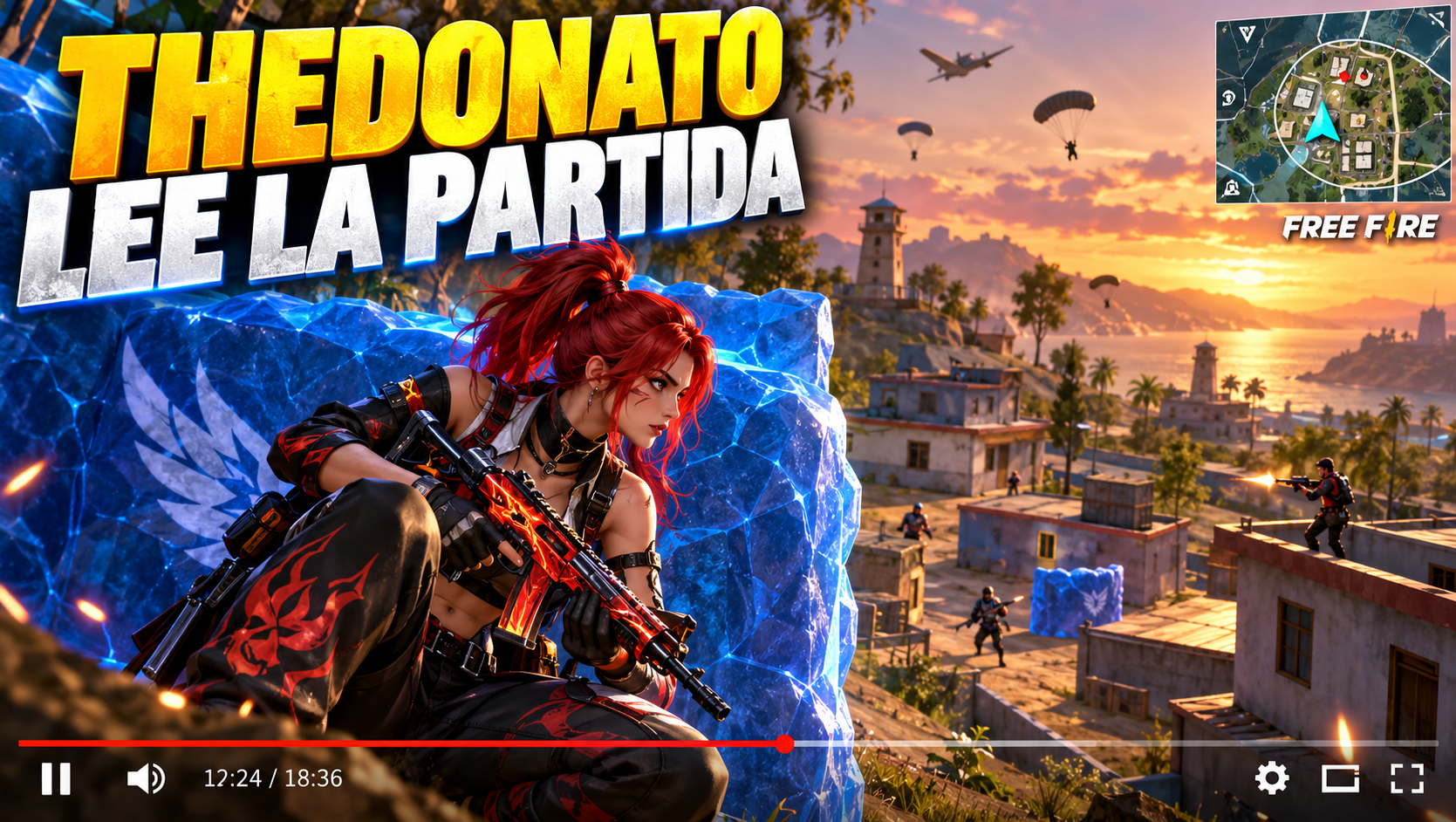 Ilustración editorial para TheDonato y Free Fire: qué mirar en sus partidas antes de copiar ajustes